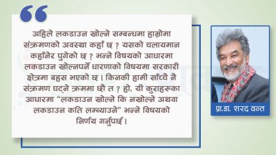 लकडाउनलाई खुकुलो बनाउँदा न्यूनतम सुरक्षा प्रवन्ध कसरी गर्ने ?