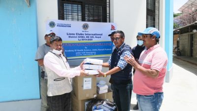 लायन्स क्लबद्धारा कर्णाली स्वास्थ्य विज्ञान प्रतिष्ठान शिक्षण अस्पताललाई ८ सय…