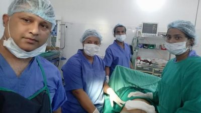 इनरूवा अस्पतालमा गर्भवती महिलाको पहिलोपटक जटिल ‘सिजरियन’बाट सफल शल्यक्रिया