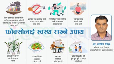 फोक्सो रोग विशेषज्ञ डा. नवीन मिश्रको सल्लाह : फोक्सोलाई यसरी…