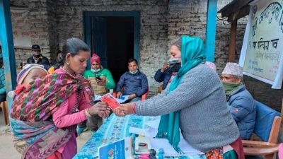 तातोपानी गाउँपालिकाद्वारा स्वास्थ्य परीक्षणसहित अपाङ्ग परिचयपत्र वितरण