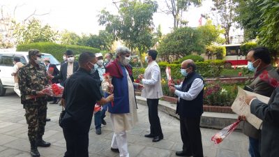 स्वास्थ्यमन्त्री त्रिपाठीले गरे पदभार ग्रहण [फोटो फिचर]
