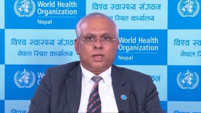 नेपाललाई तत्काल खोपको सहयोग गर्न डब्लुएचओका प्रतिनिधि डा. पाण्डवको अपिल