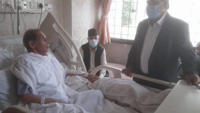 मोहन वैद्यलाई भेट्न नर्भिक पुगे उपराष्ट्रपति र गृहमन्त्री