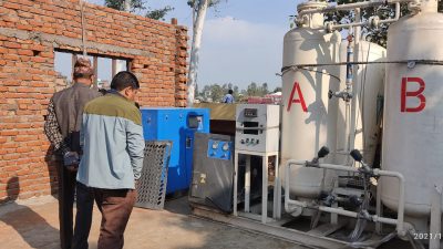 स्थानीय तहको सहयोगमा स्वास्थ्य चौकीमा अक्सिजन प्लान्ट जडान