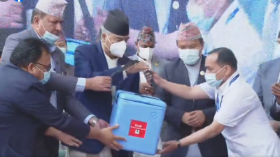 प्रधानमन्त्रीद्वारा टाइफाइडविरुद्धको राष्ट्रिय खोप अभियानको शुभारम्भ