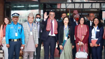 विश्व स्वास्थ्य संगठनका प्रमुख डा. टेड्रोस काठमाडौंमा