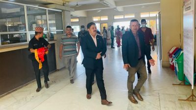 स्वास्थ्य राज्यमन्त्रीद्वारा सुशील कोइराला प्रखर क्यान्सर अस्पताल अनुगमन