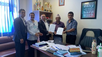 त्रिशुली अस्पतालमा कान्ति अस्पतालले दिने स्याटेलाइट सेवा सम्झौता नवीकरण